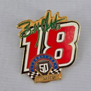 Bobby Labonte‎ 18 NASCAR 50th Anniversary Pin 1948-1998 Redline Sports Wincraft